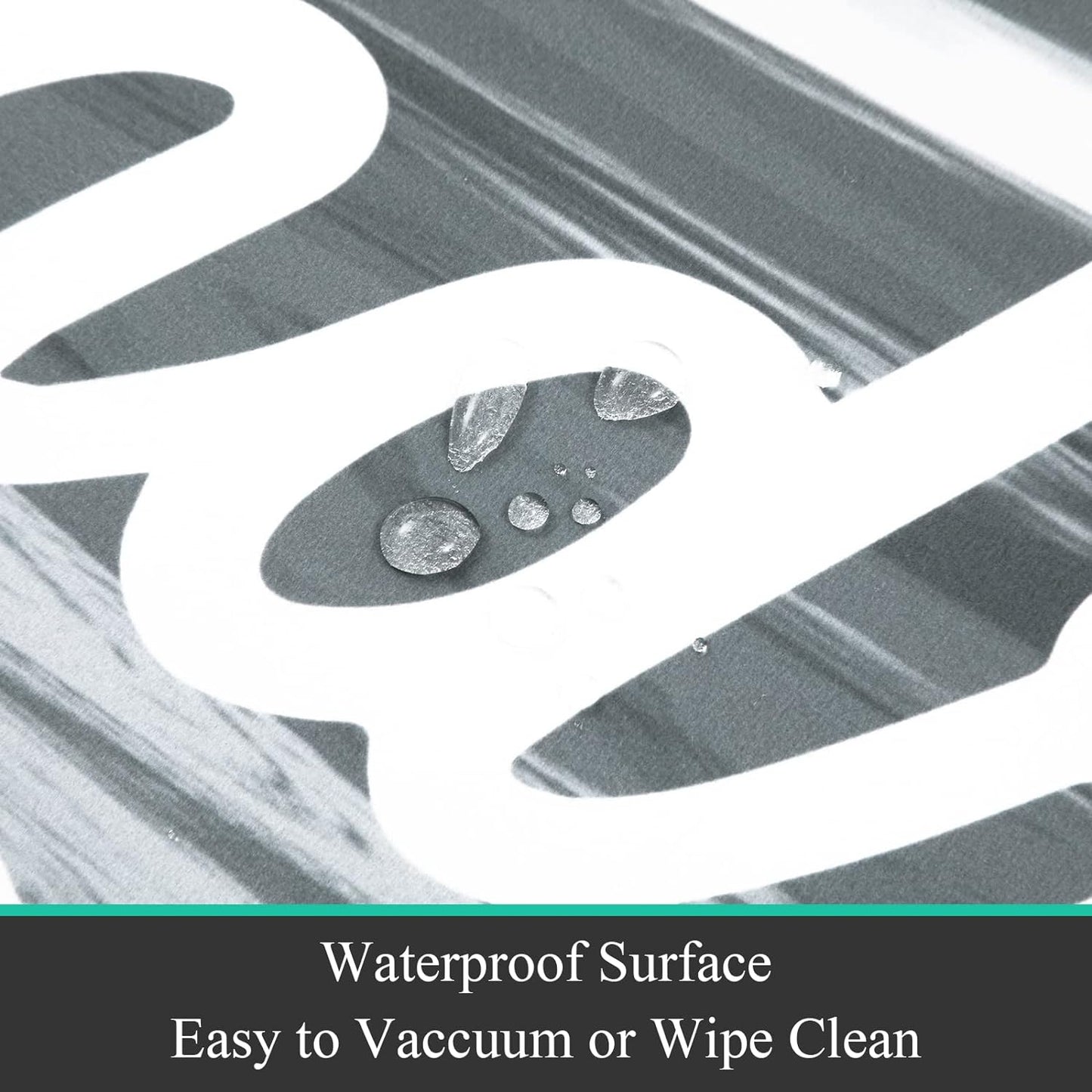 Laundry Room Rug Runner 20"X48" Waterproof Rubber Laundry Mat Non Slip Kitchen Mats for Floor Washable Floor Mat Runner Rug for Farmhouse Mudroom Washroom Bathroom Decor
