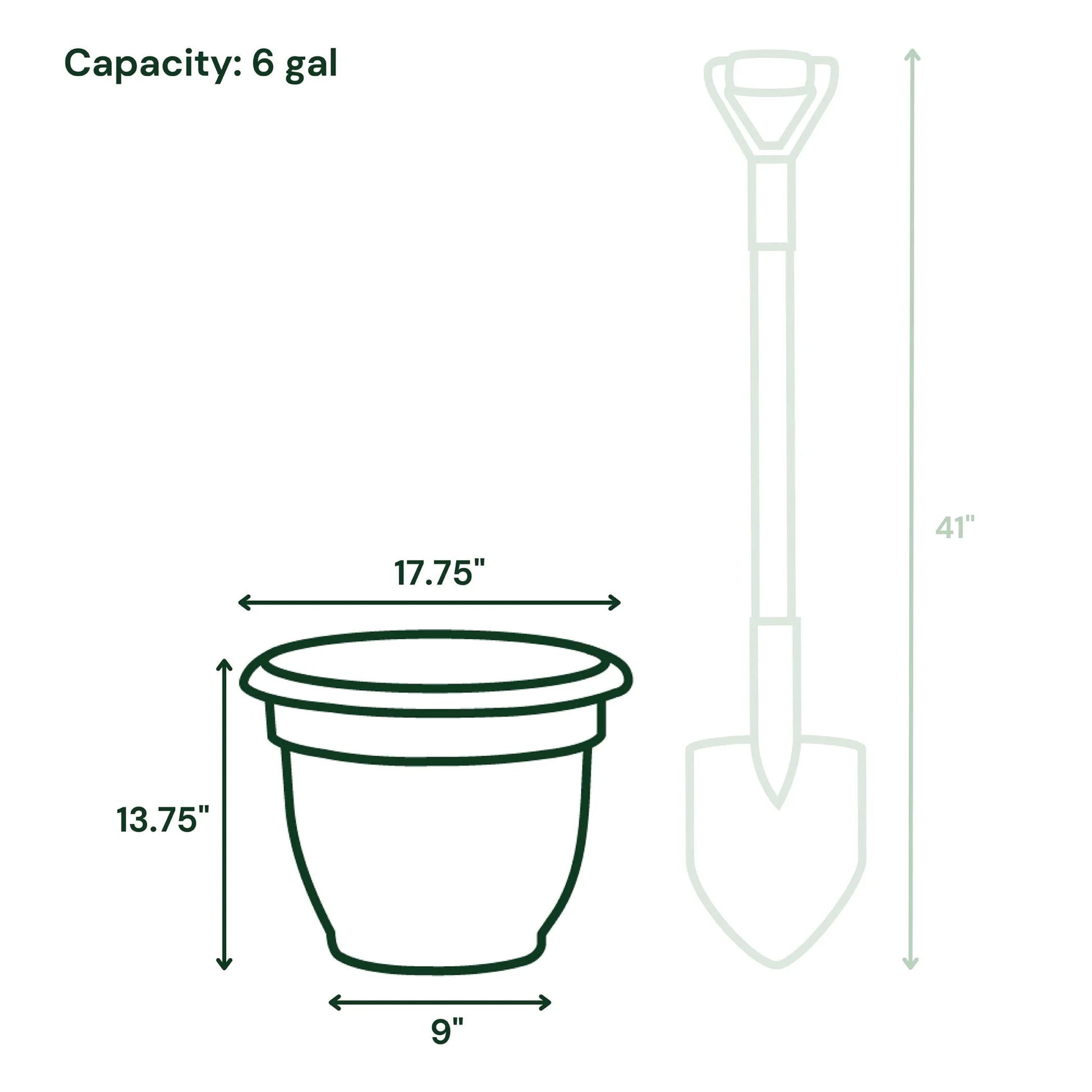 Ariana 10" Self-Watering Plastic Planter - Rolled Rim Indoor/Outdoor Garden Pot, Dusty Rose
